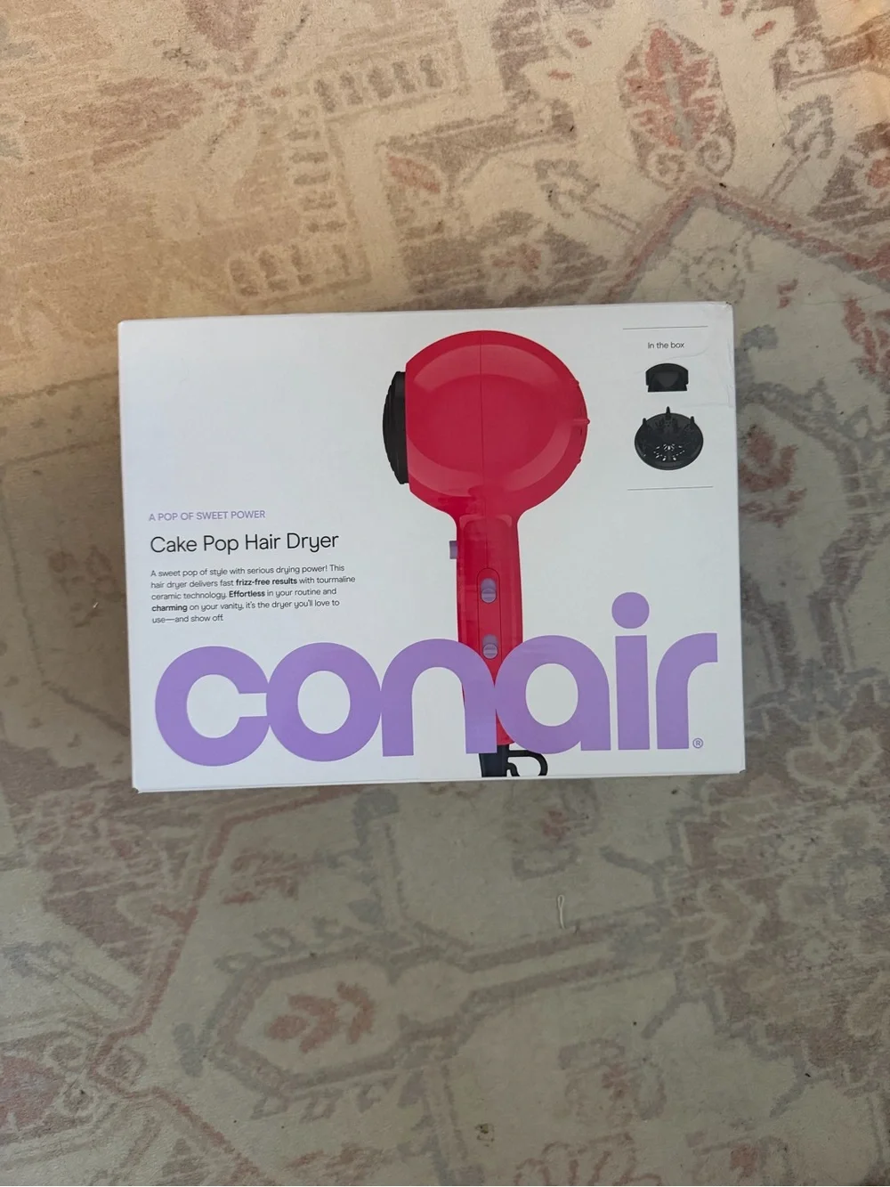 Conair Cake Pop Hair Dryer - Hot Pink